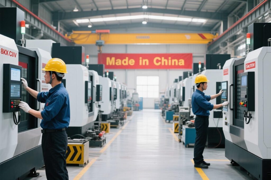 Chinese-CNC-machine-manufacturing-facility